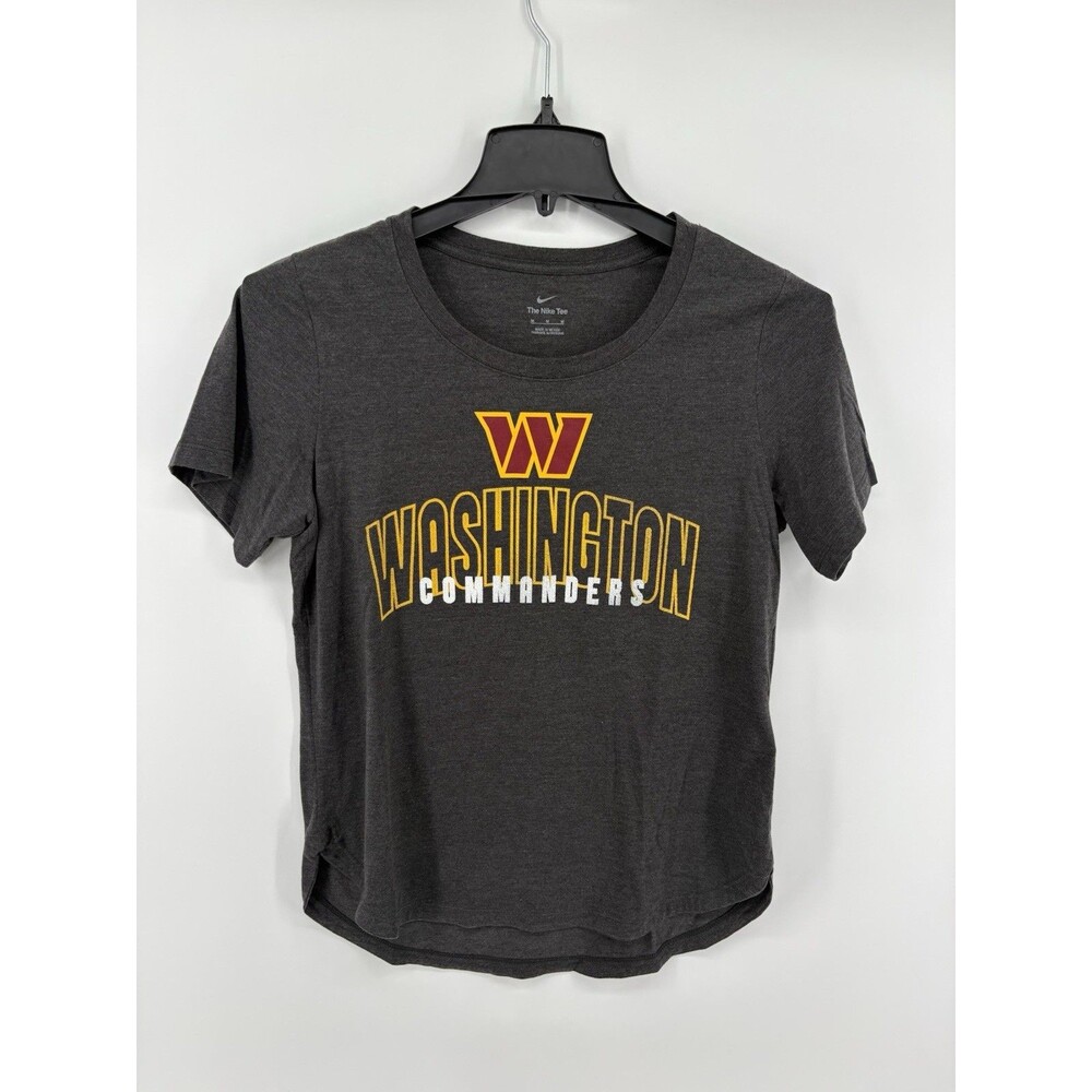Ladies Medium NIKE TEE,  NFL COMMANDERS Football T- Shirt, Dark Gray
